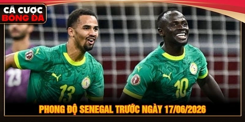 Phong độ Senegal trước ngày 17/06/2026