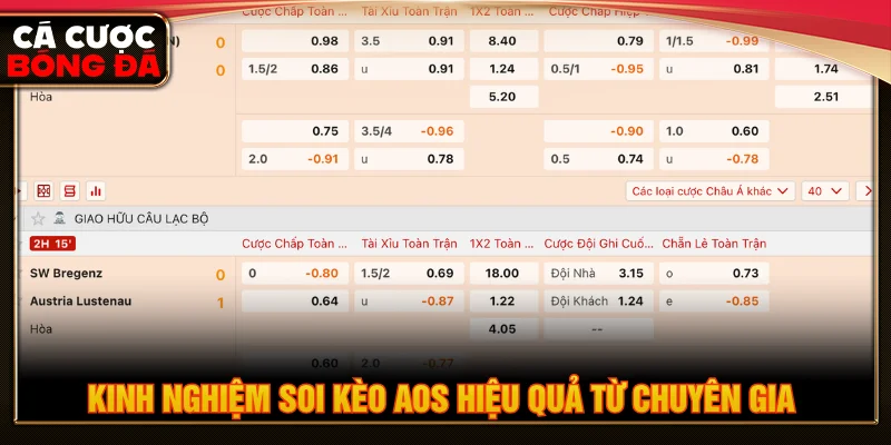 Bí quyết chơi kèo aos là gì từ cao thủ